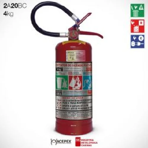 Extintor de Pó 4 Kg ABC 2-A 20-BC